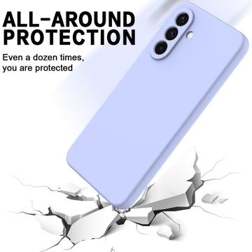 Samsung Galaxy S26 Flydende silikone cover med håndrem - Lilla