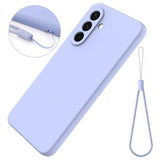 Samsung Galaxy S26 Flydende silikone cover med håndrem - Lilla