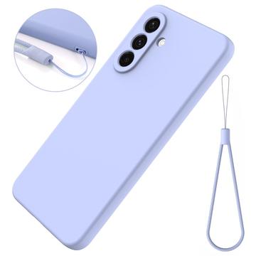 Samsung Galaxy S26 Flydende silikone cover med håndrem - Lilla