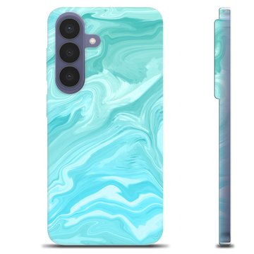Samsung Galaxy S26+ TPU Cover - Blå Marmor