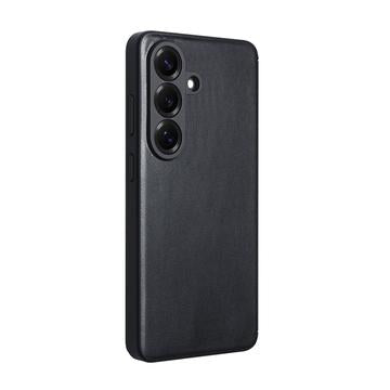 Samsung Galaxy S26 Qialino Smart View Flip Lædercover - Sort