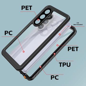Samsung Galaxy S26 Redpepper FS IP68 Vandtæt Cover - Sort