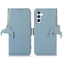Samsung Galaxy S26 Pung læder cover med RFID - blå