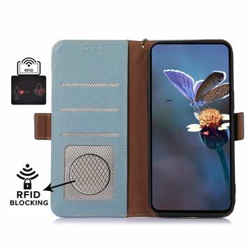 Samsung Galaxy S26 Pung læder cover med RFID - blå