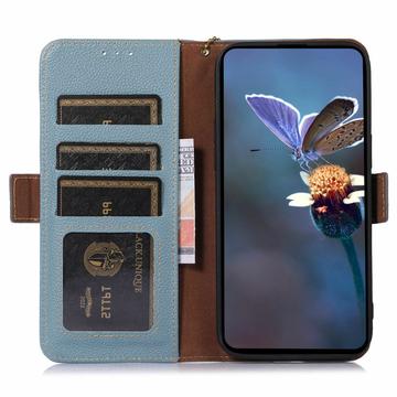 Samsung Galaxy S26 Pung læder cover med RFID - blå