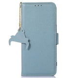 Samsung Galaxy S26 Pung læder cover med RFID - blå