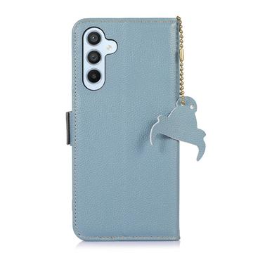 Samsung Galaxy S26 Pung læder cover med RFID - blå