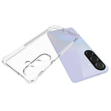 Samsung Galaxy S26 Stødsikkert Silikone Cover - Gennemsigtig