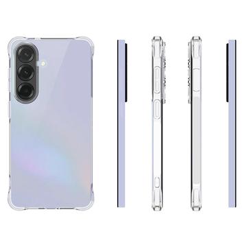 Samsung Galaxy S26 Stødsikkert Silikone Cover - Gennemsigtig