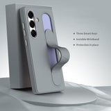 Samsung Galaxy S26 Smart hybrid cover med stående greb - mørkegrå