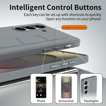 Samsung Galaxy S26 Smart hybrid cover med stående greb - mørkegrå