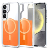 Samsung Galaxy S26 Tofarvet hybrid cover - MagSafe-kompatibel - Orange