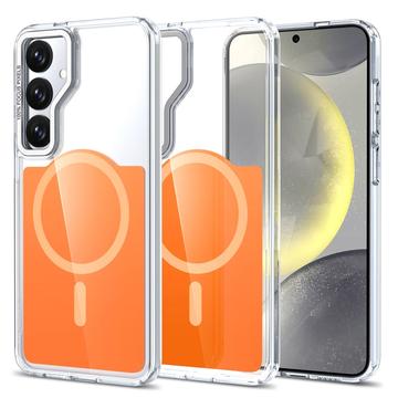 Samsung Galaxy S26 Tofarvet hybrid cover - MagSafe-kompatibel - Orange