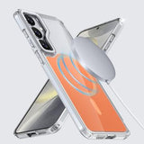 Samsung Galaxy S26 Tofarvet hybrid cover - MagSafe-kompatibel - Orange