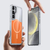 Samsung Galaxy S26 Tofarvet hybrid cover - MagSafe-kompatibel - Orange