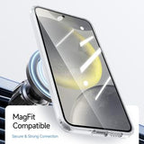 Samsung Galaxy S26 Tofarvet hybrid cover - MagSafe-kompatibel - hvid