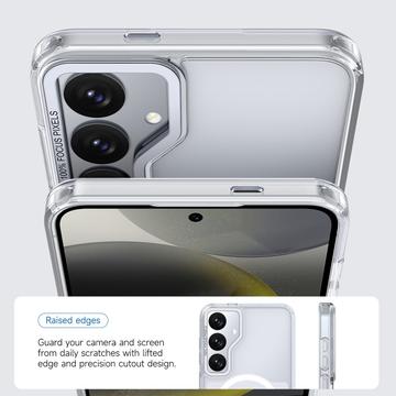 Samsung Galaxy S26 Tofarvet hybrid cover - MagSafe-kompatibel - hvid