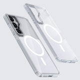 Samsung Galaxy S26 Tofarvet hybrid cover - MagSafe-kompatibel - hvid