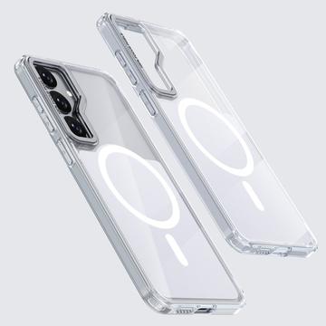 Samsung Galaxy S26 Tofarvet hybrid cover - MagSafe-kompatibel - hvid
