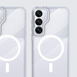 Samsung Galaxy S26 Tofarvet hybrid cover - MagSafe-kompatibel - hvid