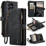 Samsung Galaxy S26 Ultra Caseme C30 Multifunktionel Pung - Sort