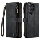 Samsung Galaxy S26 Ultra Caseme C30 Multifunktionel Pung - Sort