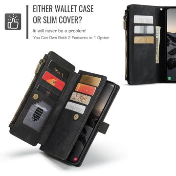 Samsung Galaxy S26 Ultra Caseme C30 Multifunktionel Pung - Sort