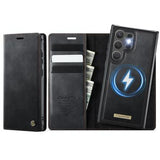 Samsung Galaxy S26 Ultra Caseme C49 2-i-1 aftagelig pungetui - MagSafe-kompatibel, RFID - Sort
