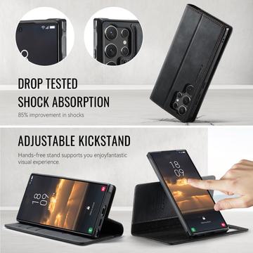 Samsung Galaxy S26 Ultra Caseme C49 2-i-1 aftagelig pungetui - MagSafe-kompatibel, RFID - Sort