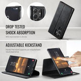 Samsung Galaxy S26 Ultra Caseme C49 2-i-1 aftagelig pungetui - MagSafe-kompatibel, RFID - Sort