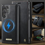 Samsung Galaxy S26 Ultra Caseme C49 2-i-1 aftagelig pungetui - MagSafe-kompatibel, RFID - Sort
