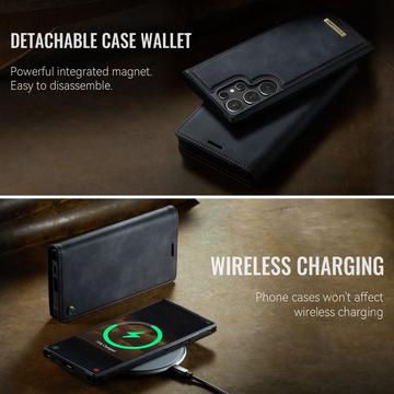 Samsung Galaxy S26 Ultra Caseme C49 2-i-1 aftagelig pungetui - MagSafe-kompatibel, RFID - Sort