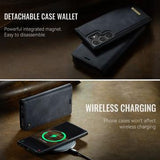 Samsung Galaxy S26 Ultra Caseme C49 2-i-1 aftagelig pungetui - MagSafe-kompatibel, RFID - Sort