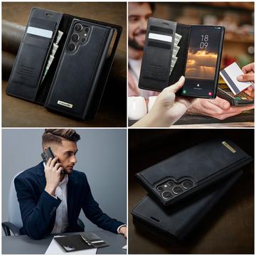 Samsung Galaxy S26 Ultra Caseme C49 2-i-1 aftagelig pungetui - MagSafe-kompatibel, RFID - Sort