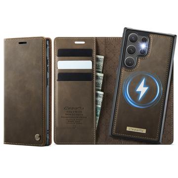 Samsung Galaxy S26 Ultra Caseme C49 2-i-1 aftagelig pungetui - MagSafe-kompatibel, RFID - Kaffe
