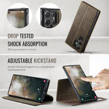 Samsung Galaxy S26 Ultra Caseme C49 2-i-1 aftagelig pungetui - MagSafe-kompatibel, RFID - Kaffe