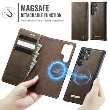 Samsung Galaxy S26 Ultra Caseme C49 2-i-1 aftagelig pungetui - MagSafe-kompatibel, RFID - Kaffe