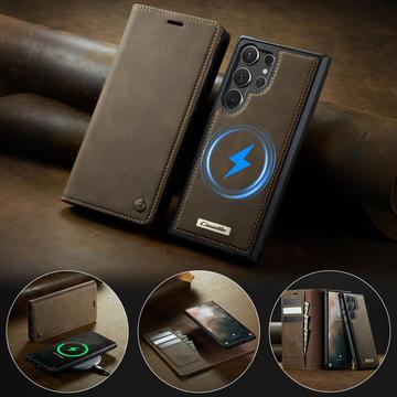 Samsung Galaxy S26 Ultra Caseme C49 2-i-1 aftagelig pungetui - MagSafe-kompatibel, RFID - Kaffe