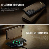 Samsung Galaxy S26 Ultra Caseme C49 2-i-1 aftagelig pungetui - MagSafe-kompatibel, RFID - Kaffe