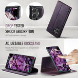 Samsung Galaxy S26 Ultra Caseme C49 2-i-1 aftagelig pungetui - MagSafe-kompatibel, RFID - Lilla