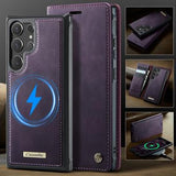 Samsung Galaxy S26 Ultra Caseme C49 2-i-1 aftagelig pungetui - MagSafe-kompatibel, RFID - Lilla