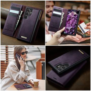 Samsung Galaxy S26 Ultra Caseme C49 2-i-1 aftagelig pungetui - MagSafe-kompatibel, RFID - Lilla