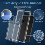 Samsung Galaxy S26 Ultra Gennemsigtigt Cover med Kortholder