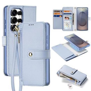 Samsung Galaxy S26 Ultra Dux Ducis Lawa Wallet læderetui m. magnetisk cover - babyblå