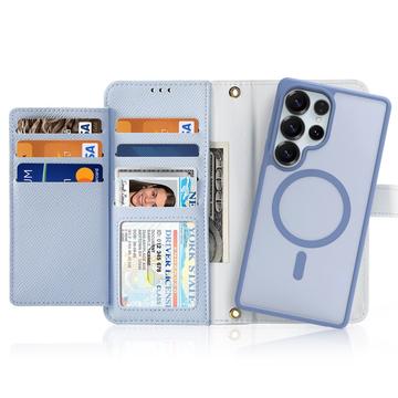 Samsung Galaxy S26 Ultra Dux Ducis Lawa Wallet læderetui m. magnetisk cover - babyblå