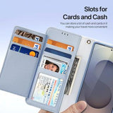 Samsung Galaxy S26 Ultra Dux Ducis Lawa Wallet læderetui m. magnetisk cover - babyblå