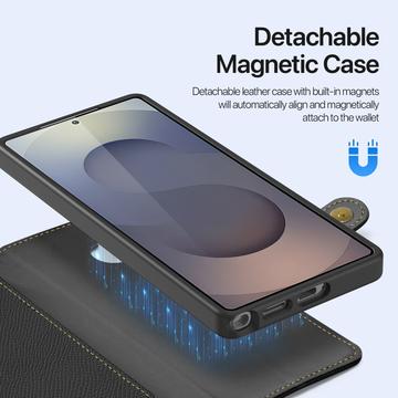 Samsung Galaxy S26 Ultra Dux Ducis Lawa Pung læderetui med magnetisk låg - sort