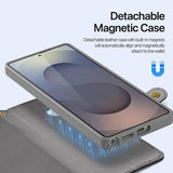 Samsung Galaxy S26 Ultra Dux Ducis Lawa Pung læderetui med magnetisk låg - grå