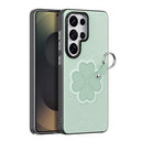 Samsung Galaxy S26 Ultra Dux Ducis Luvy cover med fingerring/håndrem - Grøn / Kløver