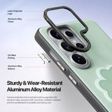 Samsung Galaxy S26 Ultra Dux Ducis Luvy cover med fingerring/håndrem - Grøn / Kløver